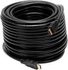 25ft Commercial Series 26AWG CL2 for in wall run Enhanced HDMI Cable Black
