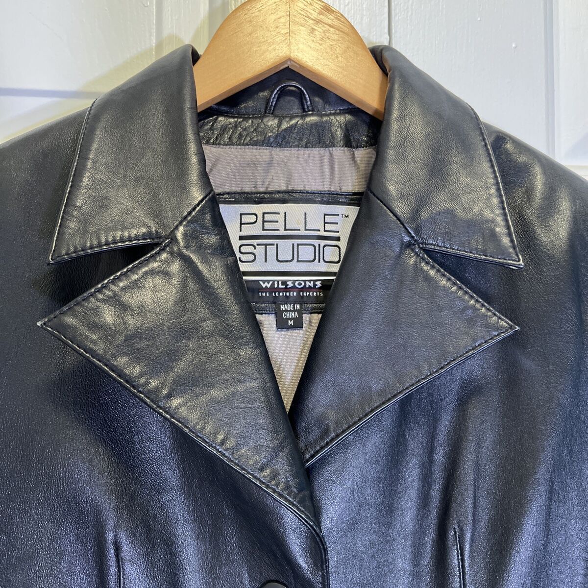 Wilsons Pelle Studio Leather Jacket Womens M Medium Black Wilsons Pelle Studio Leather Jacket Womens M Medium Black