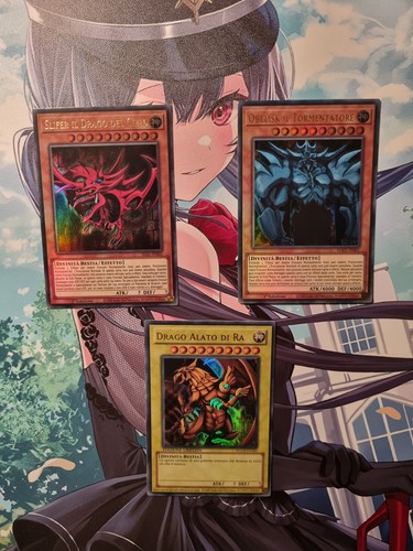 YUGIOH! - DIVINITÀ EGIZIE - OBELISK - SLIFER - DRAGO ALATO DI RA - ITALIANO - Foto 2 di 6
