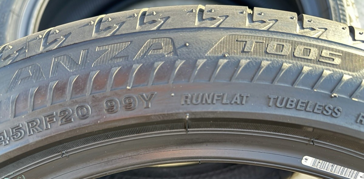 Set of TWO BRAND NEW 245/45R20 Bridgestone Turanza T005 RFT Run