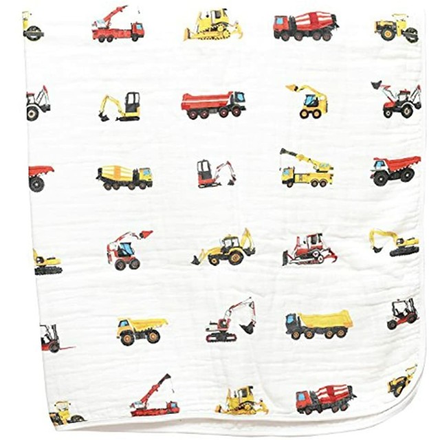 Organic Oversized Muslin Whale Baby Blanket