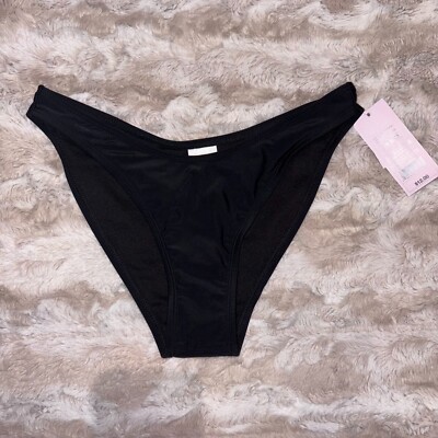Women's Low-Rise High Leg Ultra Cheeky Bikini Bottom - Wild Fable Black XS