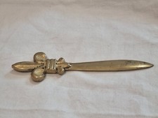 ancien coupe papier Fleur de Lys en bronze