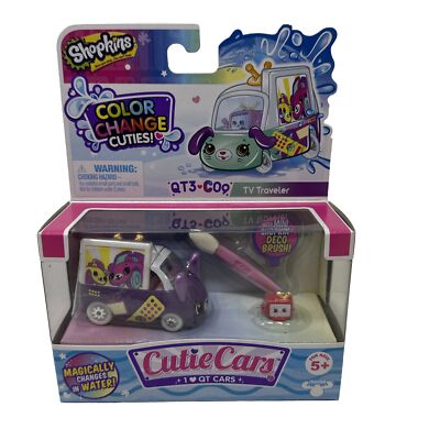 Shopkins Cutie Cars QT3-C09 TV Traveler Color Change Cuties Series 3 New