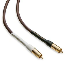 Analysis Plus Chocolate Oval Interconnect Cable RCA To RCA 1.0 Meter Pair