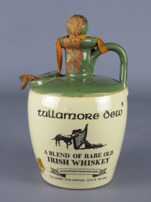 Flasche Keramik Tullamore Dew Geschlossen Modernes Design Sammlung Vintage Xx Jh