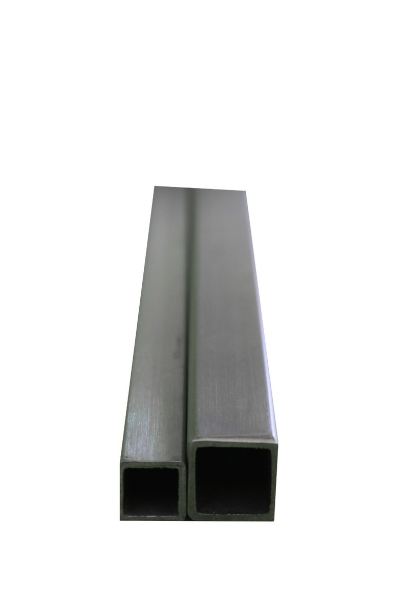 2 Stück Edelstahl Vierkantrohr 304 - Kleine Hohlprofile 9x9mm Für Modellbau & Handwerk