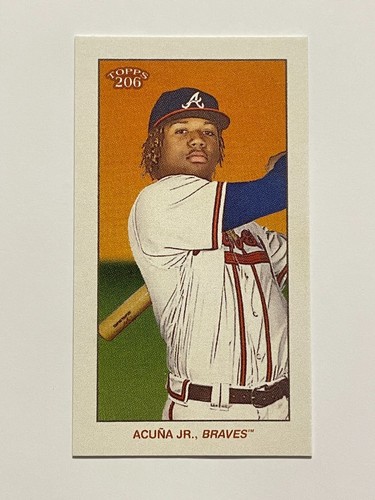 2020 Topps T206 Baseball Back Ad Variation Piedmont - Ronald Acuna Jr. - Braves