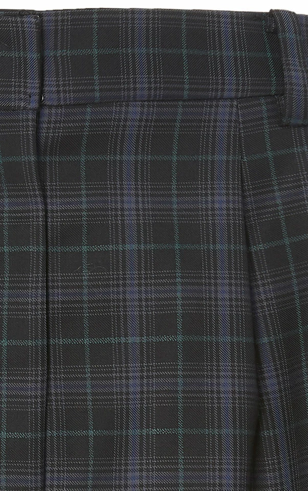 Pantalones cortos plisados TIBI Marvel para mujer negros a cuadros elige la talla 2, 4, 6, 8 $375 Foto 4 de 4