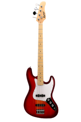 E-Bass Players Series GPJ-404 Cherryburst Bassgitarre Rot Sunburst