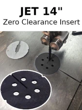 Bandsaw Table Zero-Clearance Insert Plate for 14” Jet Model Band Saw