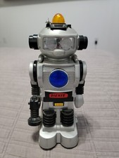 Botoy dickie Vintage 1985 8" robot 3366 Silver Tai Way Toys FOR PARTS NOT WORK