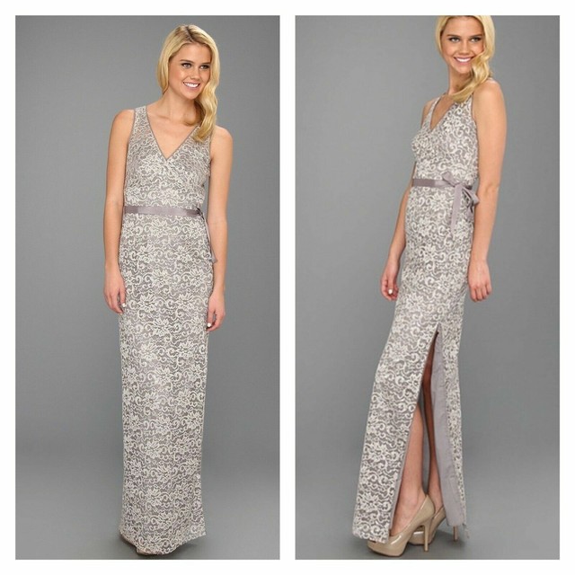 bcbg silver dress