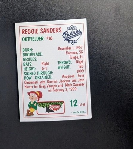 1999 Keebler San Diego Padres - You Pick One - Ballpark Giveaway Set Tony Gwynn - Picture 33 of 59