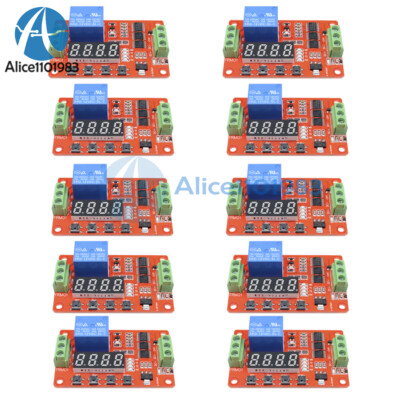 1~100PCS 12V Automation Self-lock Relay Delay Cycle Timer Module 8 Function