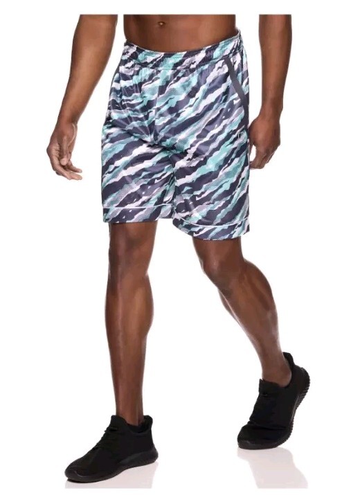 SOUTHBOUND PERFORMANCE PLAY SHORTS GREEN/GRAY CAMO