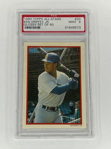 1990 Topps All-Star Glossy #20 Ken Griffey Jr. HOF Seattle PSA 9 MINT