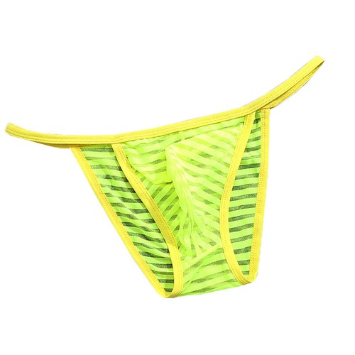 Sexy Herren Gestreift Unterwäsche Tanga Netz Schier Spitze Tasche G-String Sl ⭐ - Bild 11 von 21