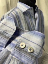 Calder of Carmel Striped 100 Soft Cotton Ltd. Ed. 1/70 Mens Shirt Size L