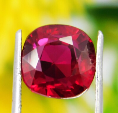 Certified 6.10 Ct Natural Burma Pigeon Blood Red Ruby Loose Gemstone Unheated