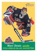 2001 Topps Heritage #86 Marc Denis Columbus Blue Jackets