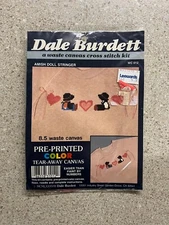 Dale Burdett Waste Canvas Cross Stitch Kit WC012 Amish Doll Stringer New