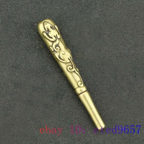 Brass Cigarette Holder Small Ornaments Gifts Sculptures Figurines DIY Jewelry - Picture 1 of 5
