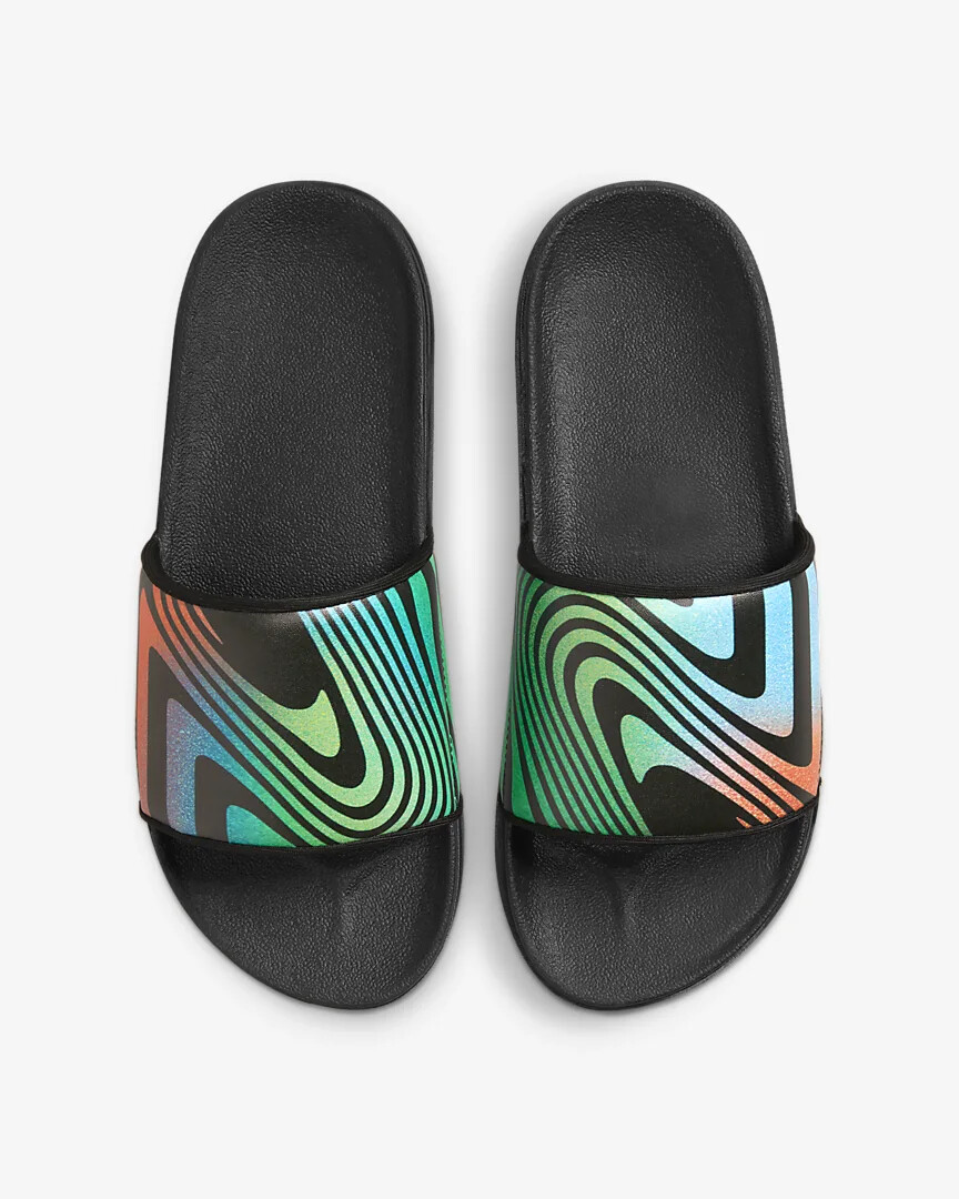 multicolor nike slides