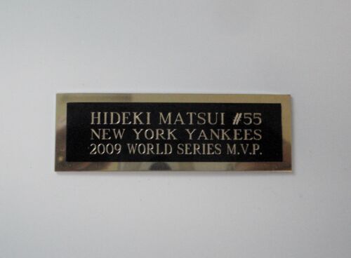 Hideki Matsui New York Yankees Nameplate For A Signed Baseball Ball Cube 1 X 3
