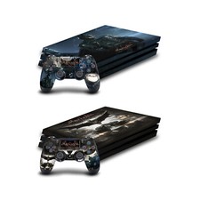 OFFICIAL BATMAN ARKHAM KNIGHT GRAPHICS VINYL SKIN DECAL FOR SONY PS4 PRO BUNDLE