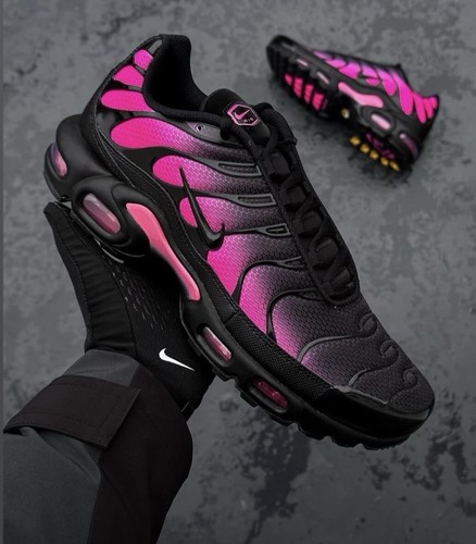 Nike TN Air Max Plus-Black/Hyper Pink -UK 7.5/US 8.5/EU 42/26.5cm-Exclusive 🔥✅