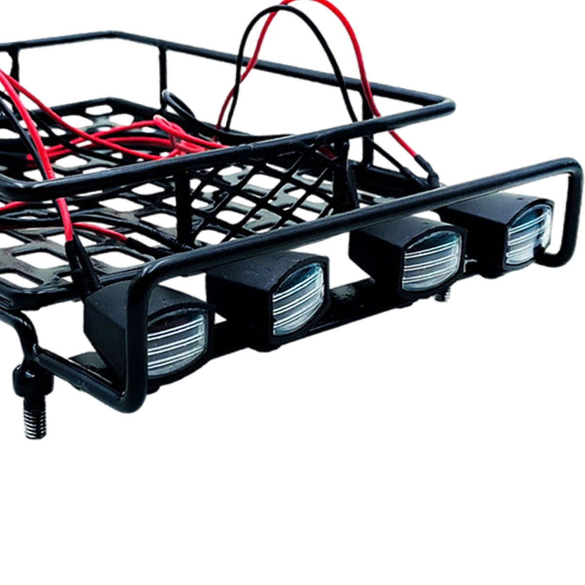 Portapacchi Con Fari A LED Per RC Crawler - TAMIYA CC01 AXIAL SCX10 1/10