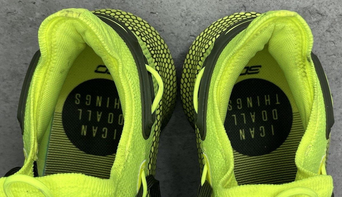 Under Armour Mens Curry 6 Neon Basketball Shoes 3020612-302  display picture 1