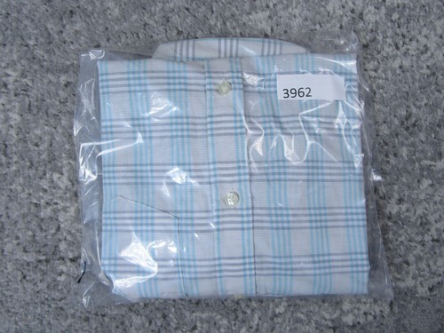 Sean John Shirt Mens 18 Dress Reg Plaid White Long Sleeve Collared Button Up Top - Picture 10 of 10