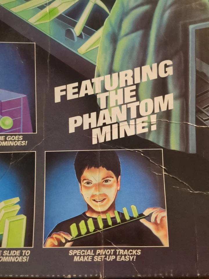 Domino Rally Glow in the Dark Ghost Ride Pressman 1991 Rare Brand New Amazing! - Image 3 of 4