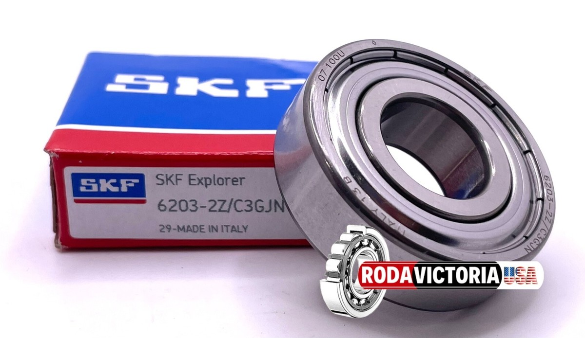 CJ-2 大株 SKF 6203 ZZ C3 GJN Deep Groove Ball Bearing, Metal Shielded