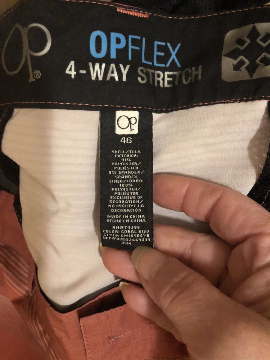 op flex 4 way stretch shorts size 46 eBay