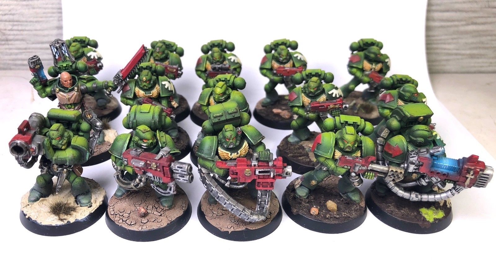 Space Marine Tactical Squad (Dark Angels) painted Space Marine Tactical Squad (Dark Angels) painted