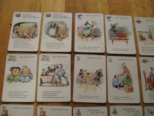 altes Quartett Spiel in OVP von 1958 Max und Moritz und andere Geschichten - Bild 6 von 10