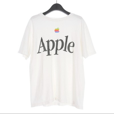 Vintage 90s Apple Corporate T Shirt Cut & Sewn Short Sleeve L 