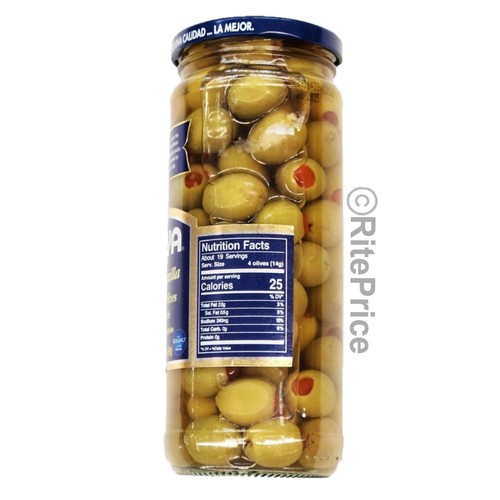 Goya Manzanilla Spanish Olives (3 Pack) Stuffed with Minced Pimientos 9.5Oz.-New - Picture 4 of 6