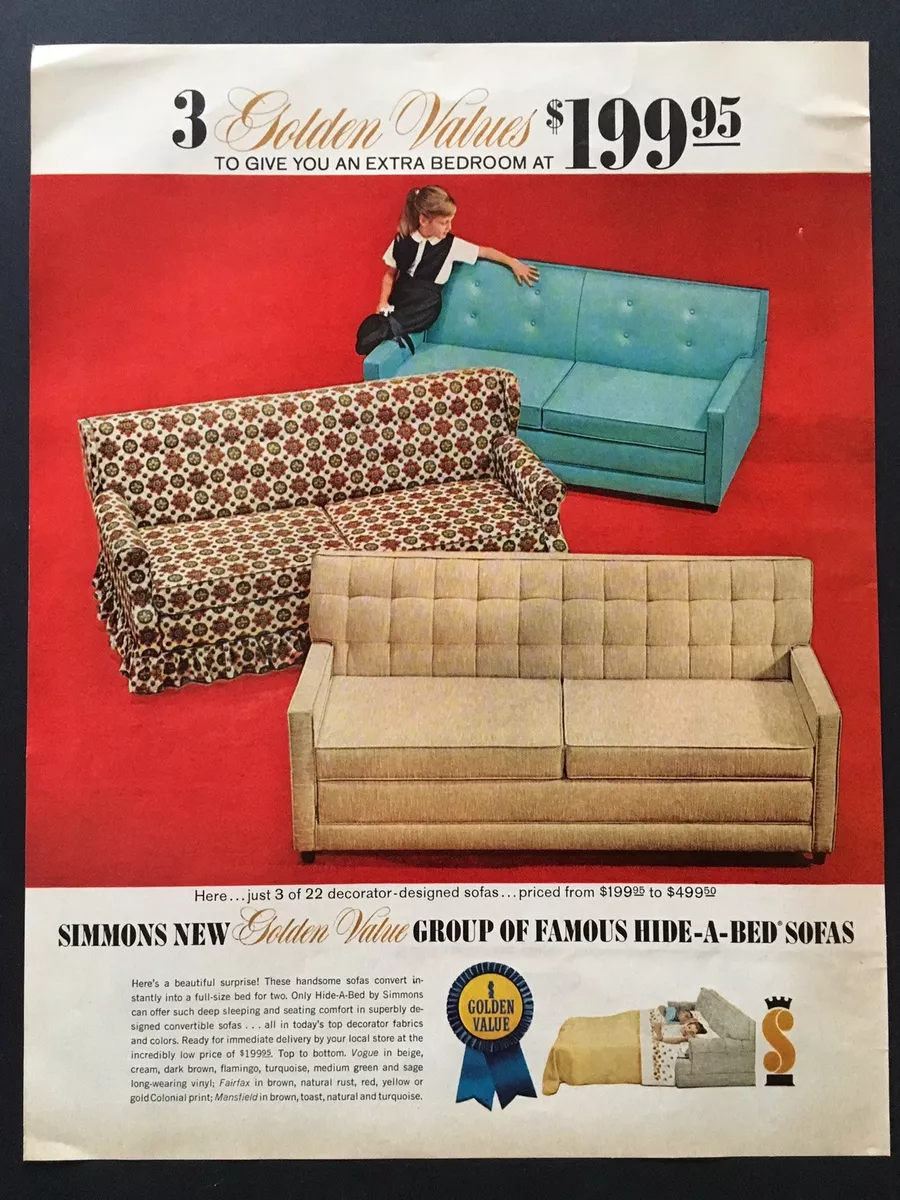 A Bed Sofa Furniture Decor Print Ad