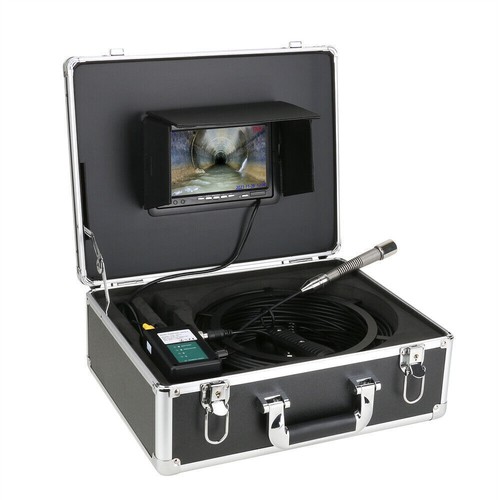 Cámara de video DVR industrial de inspección de tuberías de drenaje de alcantarillado LCD de 7" 12 LED - Imagen 5 de 13