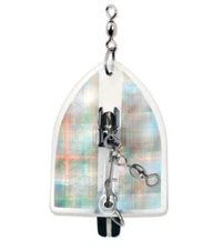 Luhr Jensen Double Deep Six  - Clear Silver Disco - 90' Running Depth Trolling