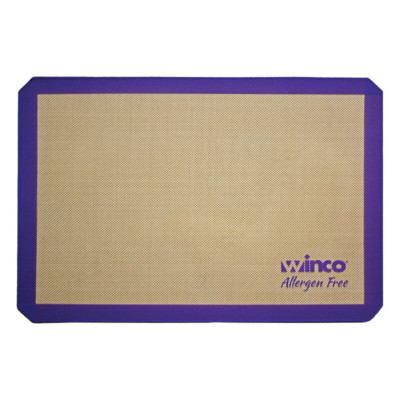 Silicone Baking Mat Two Third Size Allergen Free Pans Purple 14 7/16x20 1/2 Inch