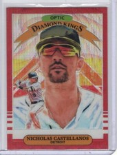2019 Donruss Optic Red Wave Diamond Kings #8 Nicholas Castellanos Detroit Tigers