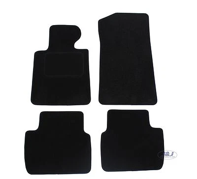 Tapis De Sol Velours Sur Mesure Pour BMW 3 Serie E46 Noir - Photo 1/4