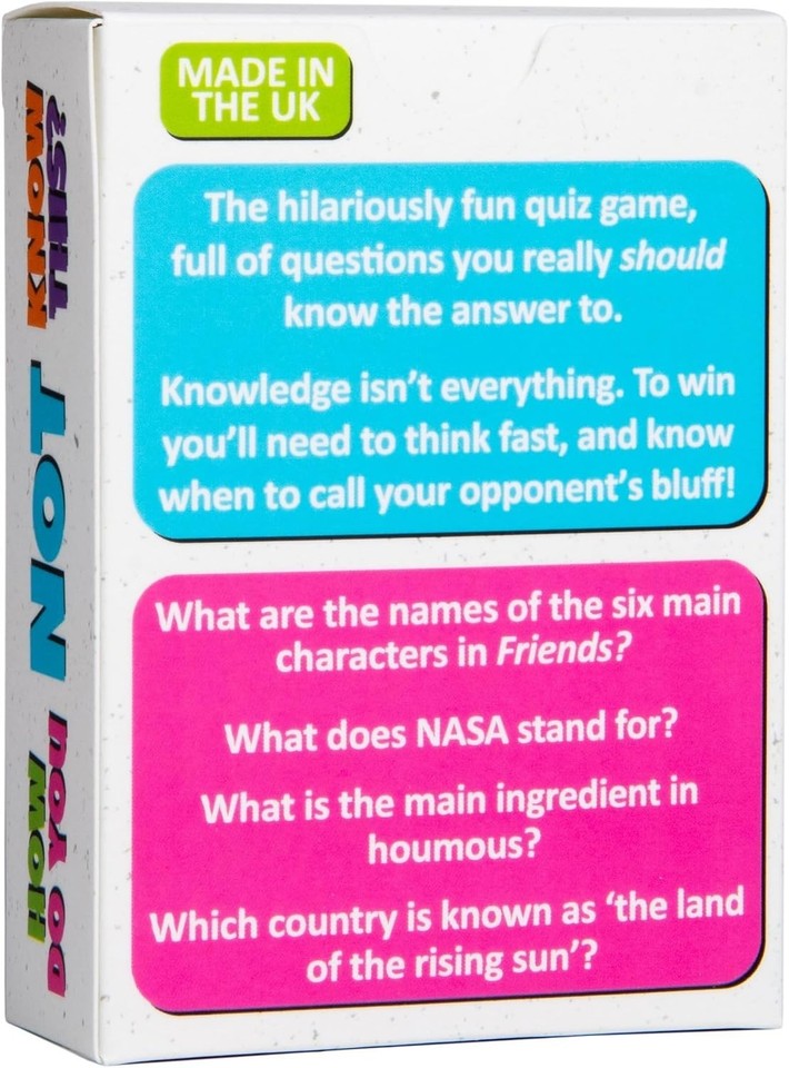 Trivia Rournament Portable Trivia Party Game - Perfect for Christmas and Family ...