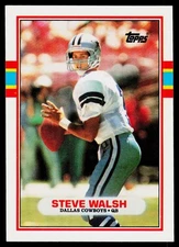 Steve Walsh, 1989 Topps Traded, #75T, Dallas Cowboys,