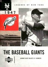 2001 Upper Deck Legends of New York #48 Johnny Mize